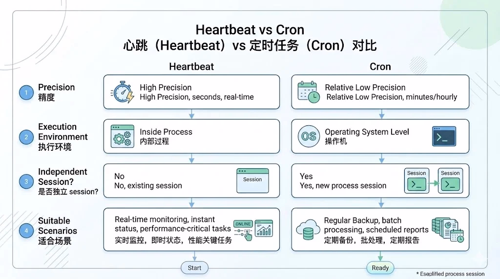 Heartbeat vs Cron